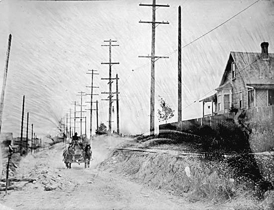 The Legend of Simon Hirschberg Bodwell Road before paving