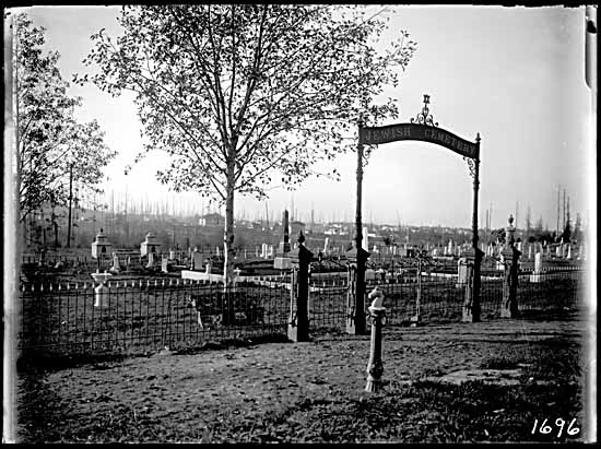 Mountain View Cemetery Mountain View Cemetery Jewish section in 1910